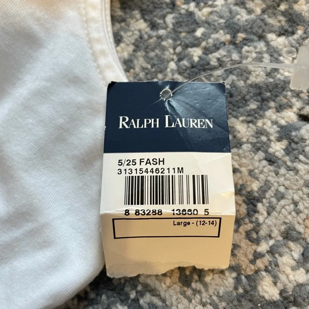 Ralph Lauren white tank top girls